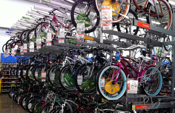 walmart bicycles in store